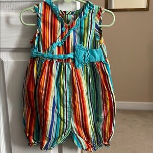 Colorful Striped Baby Romper